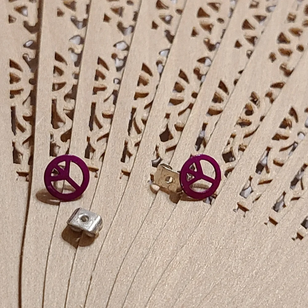 Girls Earrings Peace